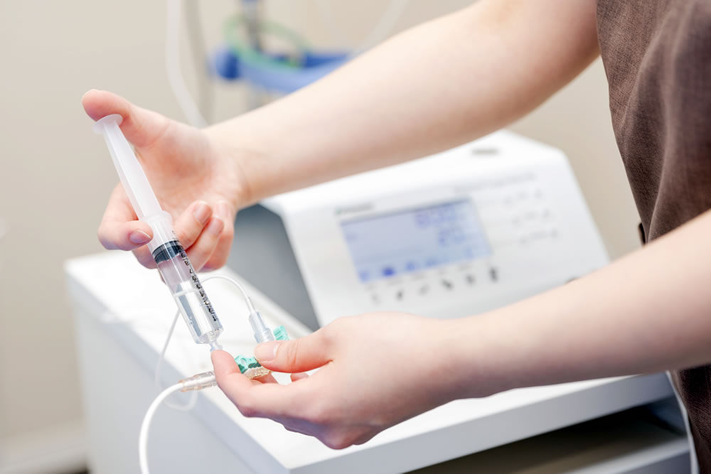 点滴で鎮静剤を投与